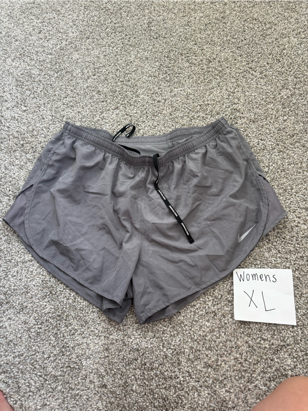 Nike Women's Gray Athletic Running Shorts